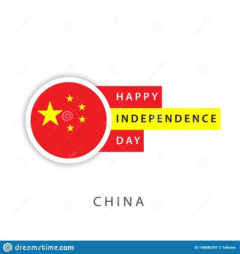 Happy China Independence Day Vector Template Design Illustrator Stock