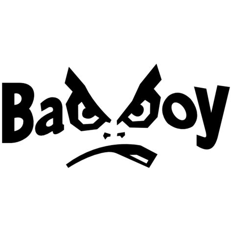 Bad Boy Vinyl Lettering With Face Sticker