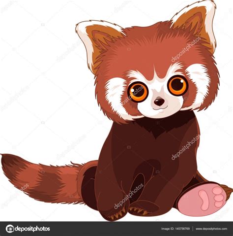 Cute Red Panda — Stock Vector © Dazdraperma 145756769