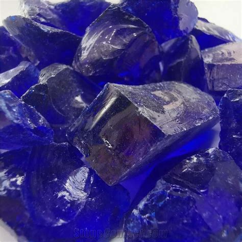 Good Quality Gd Cobalt Blue Precious Stone Pebble Ball Stone Boulders From China