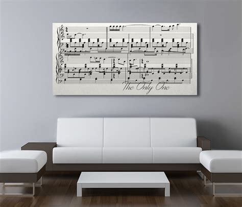 Sheet Music On Canvas A Custom Made Canvas With Your Song