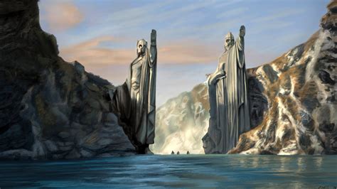 Argonat The Lord Of The Rings The Pillars Argonath Of Isildur And