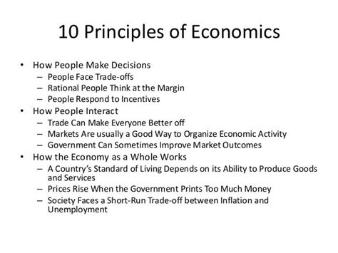 10 Principles Of Economics