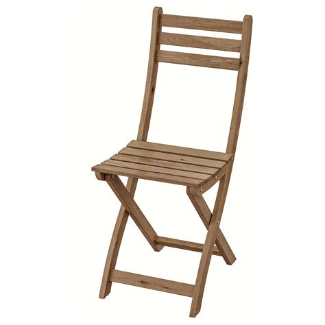 ASKHOLMEN Chaise, extérieur, pliable teinté brun clair  IKEA