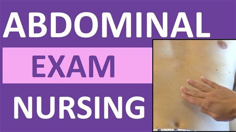Abdominal Examination Exam Nursing Assessment Bowel And Vascular