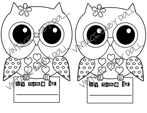 Owl Birthday Party Coloring Page 500 Via Etsy Pour Domi