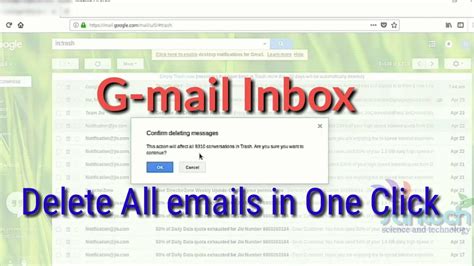 Delete All Emails From Gmail Inbox In A Single Click Youtube