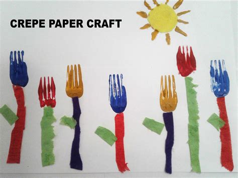 This Activity Needs Paints And Crepe Papers And Appropriate For