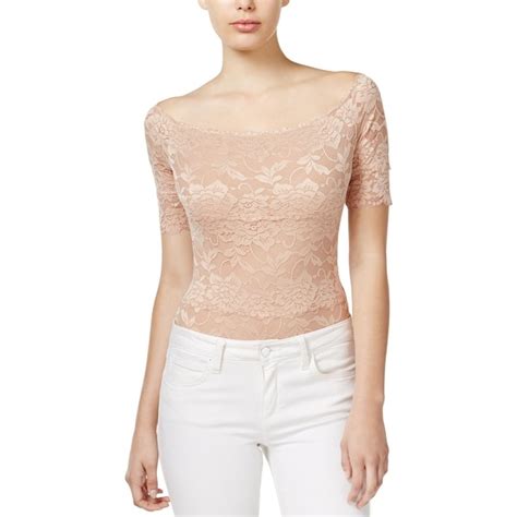 Shop Guess Womens Dara Bodysuit Lace Stretch Free Shipping On Orders