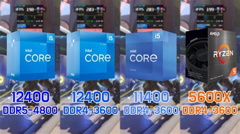 Intel I5 12400 Vs I5 11400 Vs Ryzen 5 5600x With Rtx 3060 7 Games Fhd 1080p Youtube