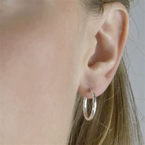 Sterling Silver Everyday Small Hoop Earrings By The London Earring
