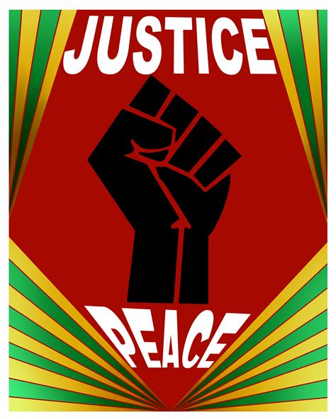 Justice And Peace Poster Mint Artists Guild