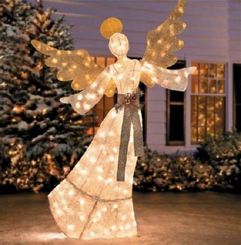 Gorgeous Pre Lit Glittering Angel 69 Tall Christmas Holiday Outdoor Yard Art