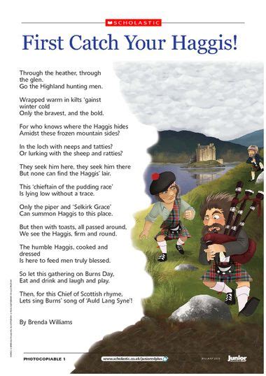 ‘first Catch Your Haggis Poem By Robert Burns Primary Ks2 Teaching
