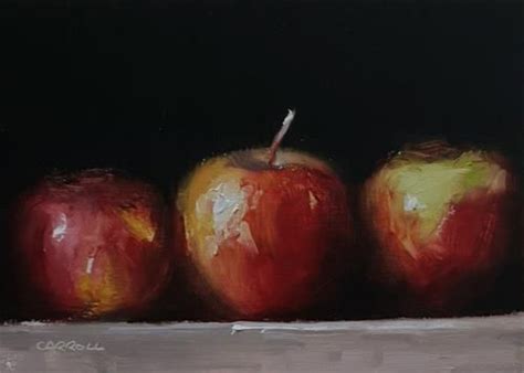 Daily Paintworks Three Apples Original Fine Art For Sale Neil
