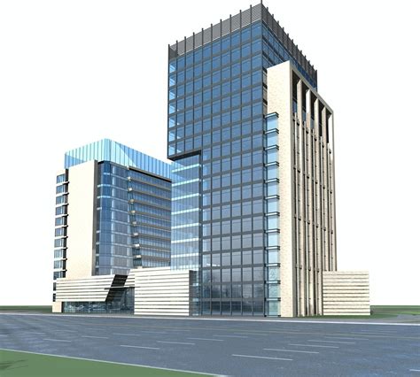 Office Building 3d Model Cgtrader