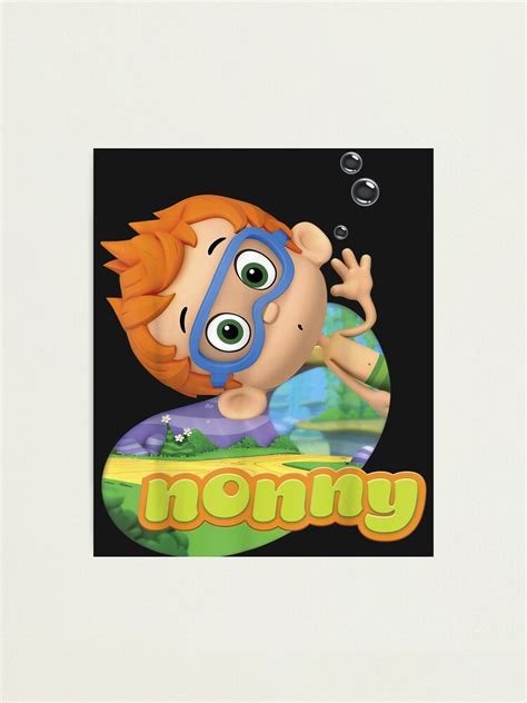 Bubble Guppies Nonny Goggles Portrait Logo Poster Photographic Print