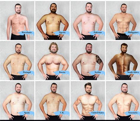 The Ideal Male Body In 19 Countries Around The World Mens Journal