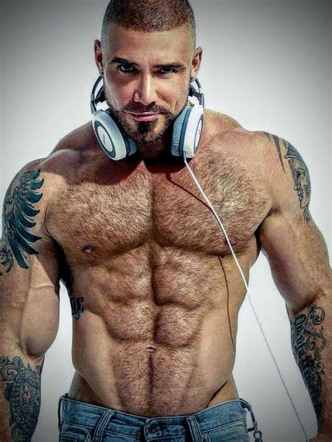 Hairy Hunks Hairy Men Bearded Men Moustaches Sexy Bart Bart Trend Inked Men Muscular Men