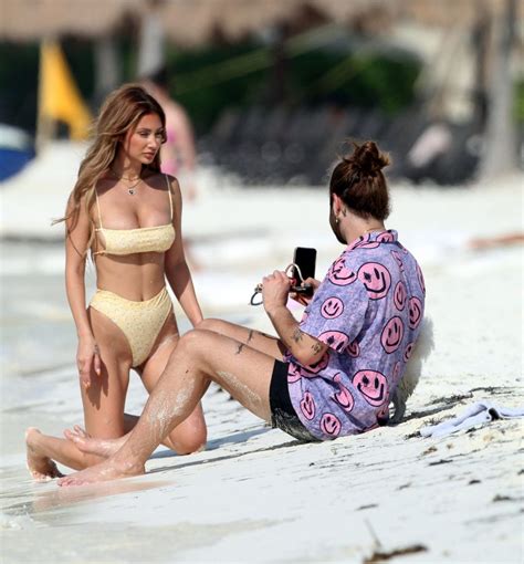 Francesca Farago Flaunts Her Flawless Bikini Body On The Beach In