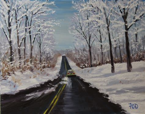 Pat Odriscoll Fine Art Last Snow Painting Of The Year