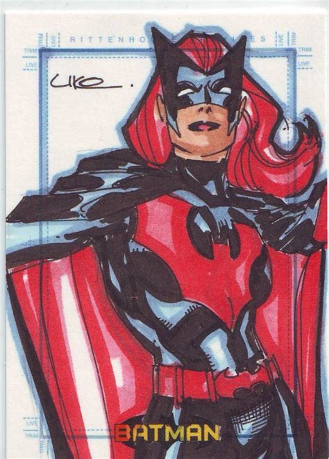 Batwoman Sketch Card By Uko Smith In Pj Goodwins Batwoman Kate Kane