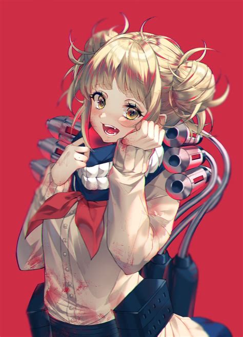 Download 1440x2880 Wallpaper Himiko Toga Boku No Hero Academia Yellow