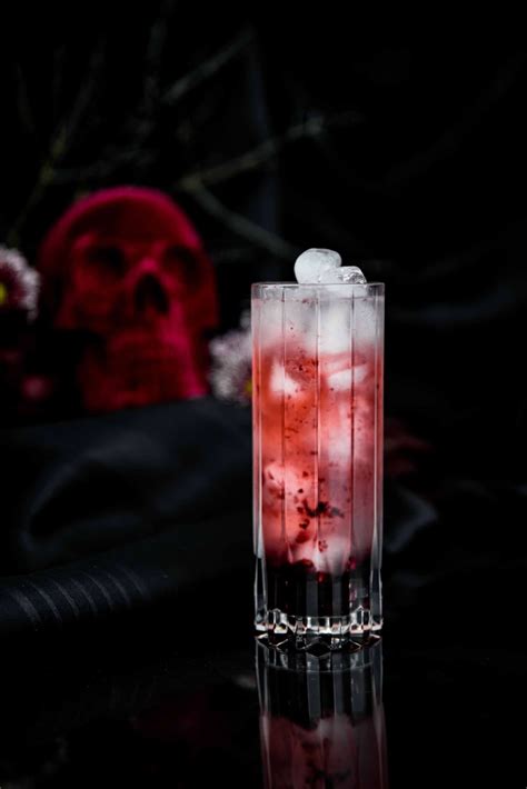 draco agave halloween tequila cocktail with blackberries liquid culture