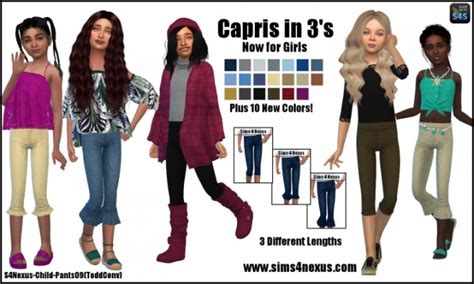 Capris In 3s By Samanthagump At Sims 4 Nexus Sims 4 Updates