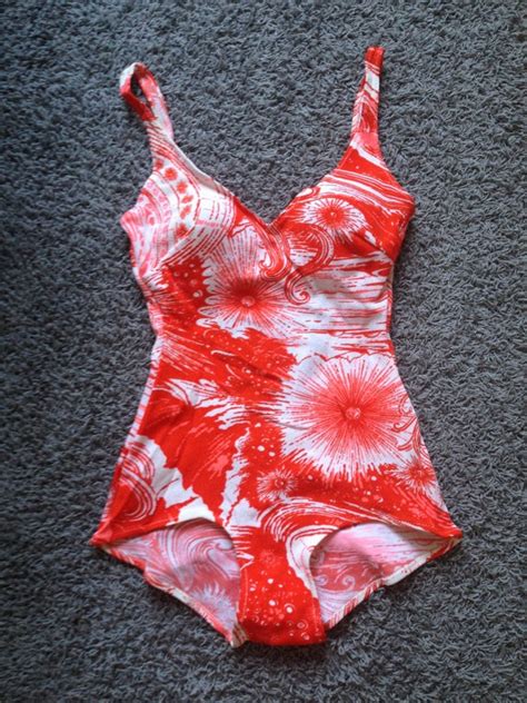 Vintage Bathing Suit Small Swimsuit 1960 70s One Piece Etsy