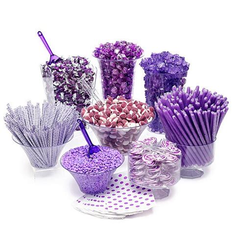 Purple Candy Buffet Kit 25 To 50 Guests Purple Candy Buffet Purple