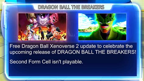 New Free Xenoverse 2 Update Dlc 145 Dragon Ball The Breakers Data