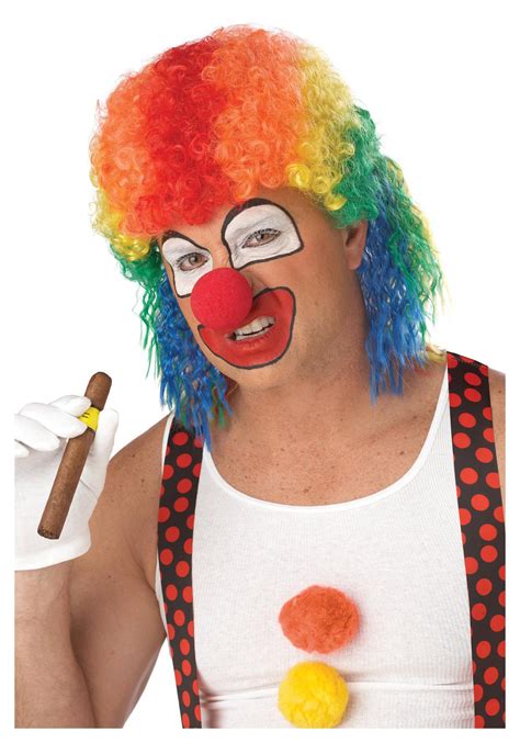 Rainbow Clown Mullet Wig Halloween Costume Ideas 2023