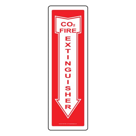 Co2 Extinguisher Sign Nhe 9464proj Fire Safety Equipment