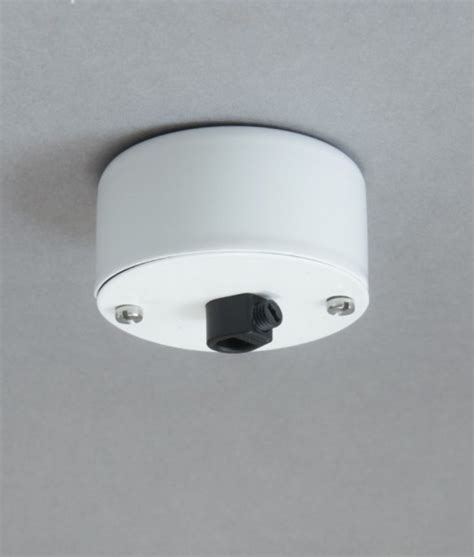 Can be used with all our coloured cables & lamp holders to create complete pendant sets. White Ceiling Rose - Modern, Metal Conduit Ceiling Rose