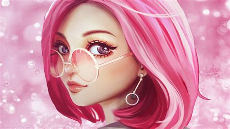 Here are 70 cutest baby girl hairstyles and haircuts you will love for your little girl. Cute Girl Pink Hair Sunglasses Anime Design Preview ...