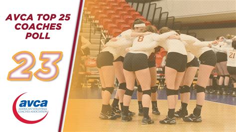 volleyball positioned no 23 in final avca top 25 coaches poll gannon university athletics