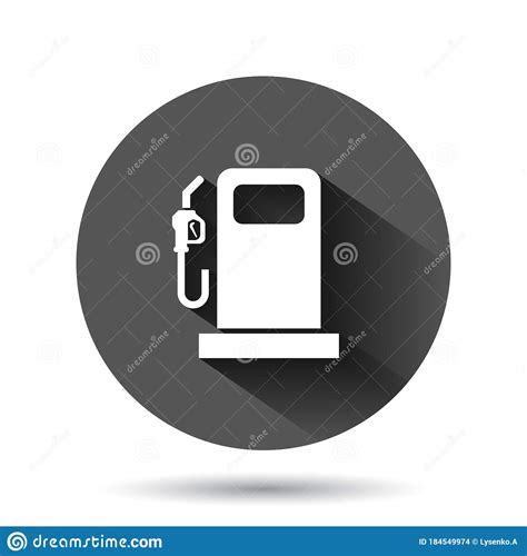Fuel Pump Icon In Flat Style Gas Station Sign Vector Illustration On