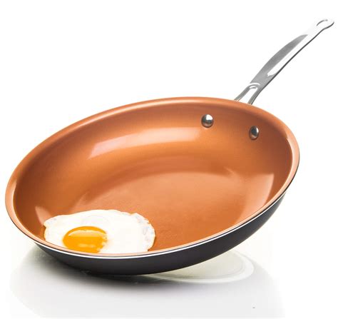 They were only good for frying eggs. Home Icon Copper Pan 26CM (10-Inch) Ceramic Coated Non ...