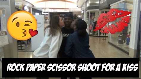 ROCK PAPER SCISSOR SHOOT FOR A KISS - YouTube