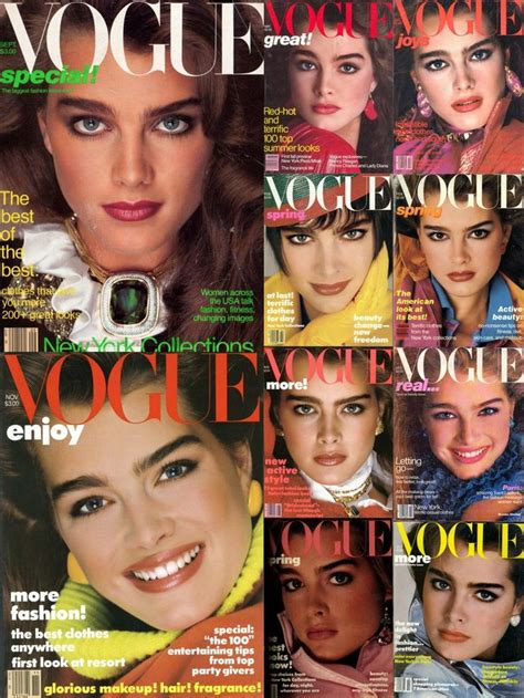 Ten Of Of Brooke Shields 1980s Vogue Covers 1980 1986 Shot By