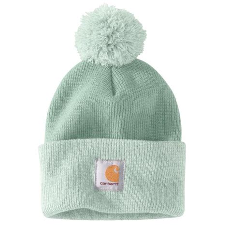Carhartt 102240 Womens Lookout Acrylic Pom Pom Hat Dungarees