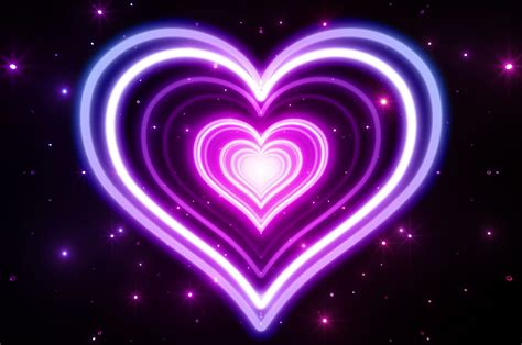 Free download Purple Neon Heart Abstract 4k Ultra HD Wallpaper ...