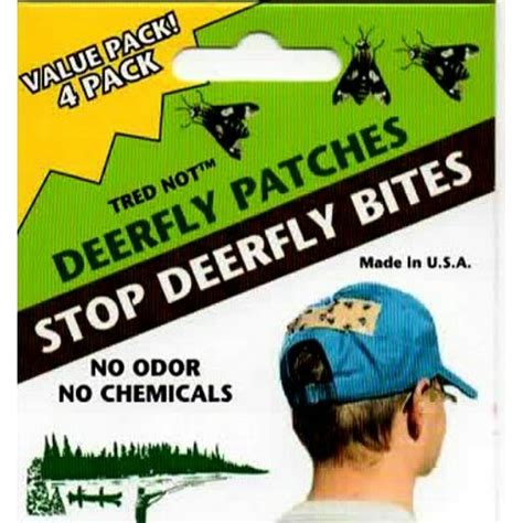 4pk Trednot Deerfly Patches Deer Fly Patch Repellent Alternative