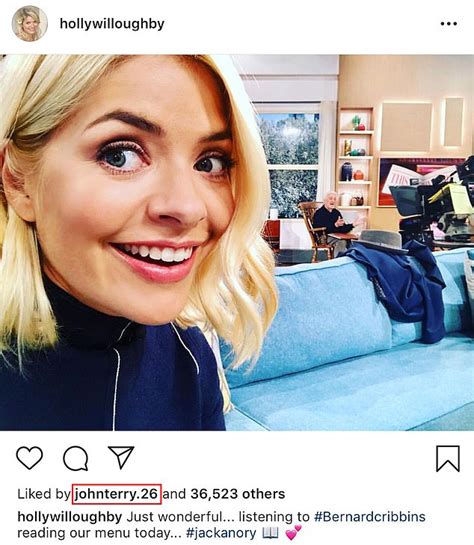 John Terry Shows His Appreciation For Holly Willoughby As He Likes 30