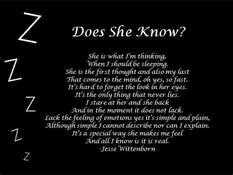 The quote can be a sentimental reminder. For those nights when you can't stop thinking about her ...