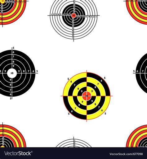 Seamless Targets Royalty Free Vector Image Vectorstock