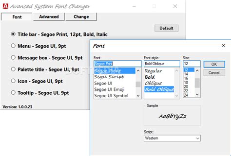 Advanced System Font Changer Download Free With Screenshots And Review