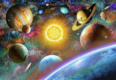 Outer Space Drawing By Mgl Meiklejohn Graphics Licensing Fine Art America