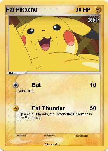 Pokémon Fat Pikachu 174 174 Eat My Pokemon Card
